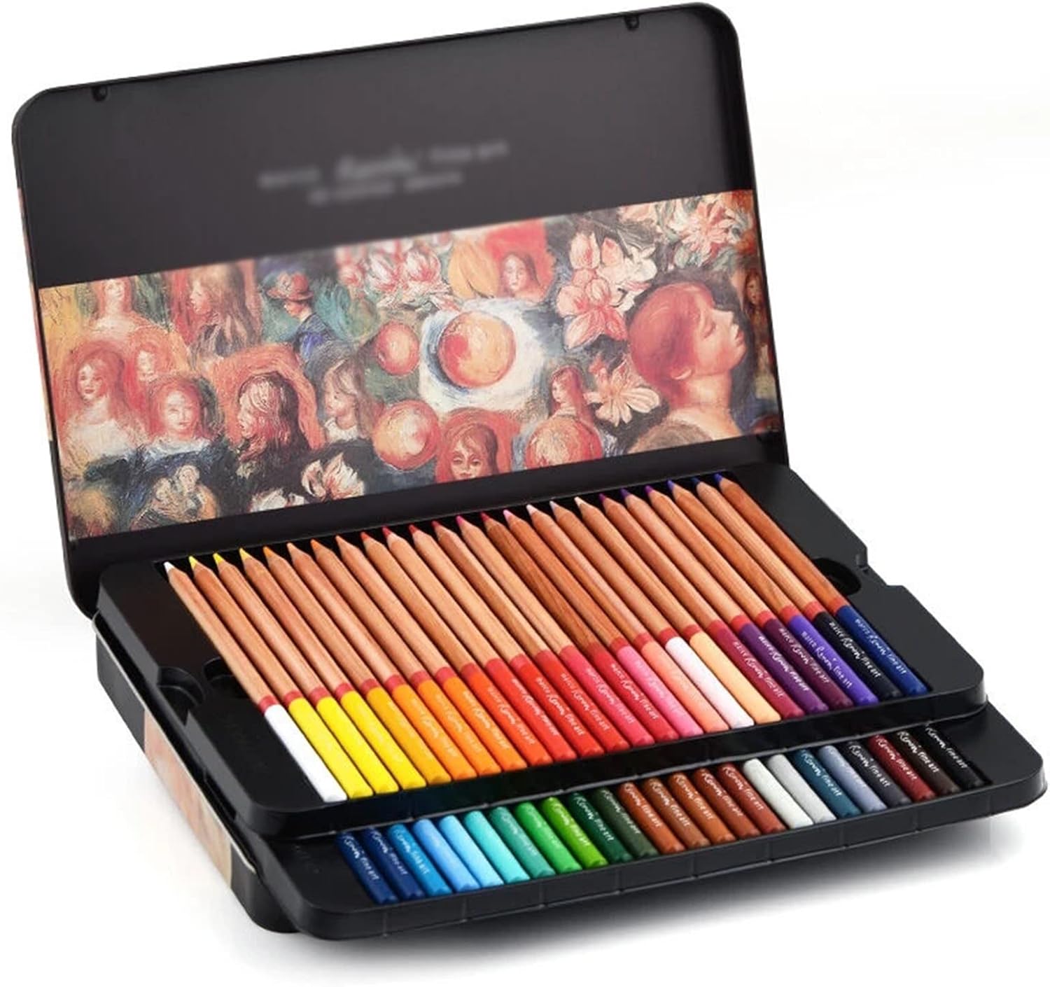 Oily Color Pencils Tin box Professional Sketch Coloured Drawing Pencil For School Art Supplies