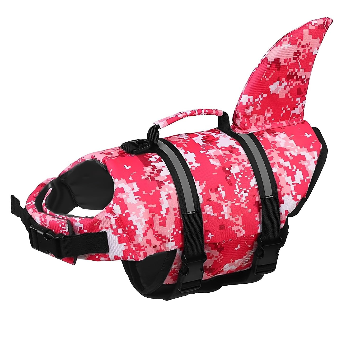Voarge Dog Life Vest, Swimming Float Jacket Adjustable, Dog Life Jacket for Small Medium