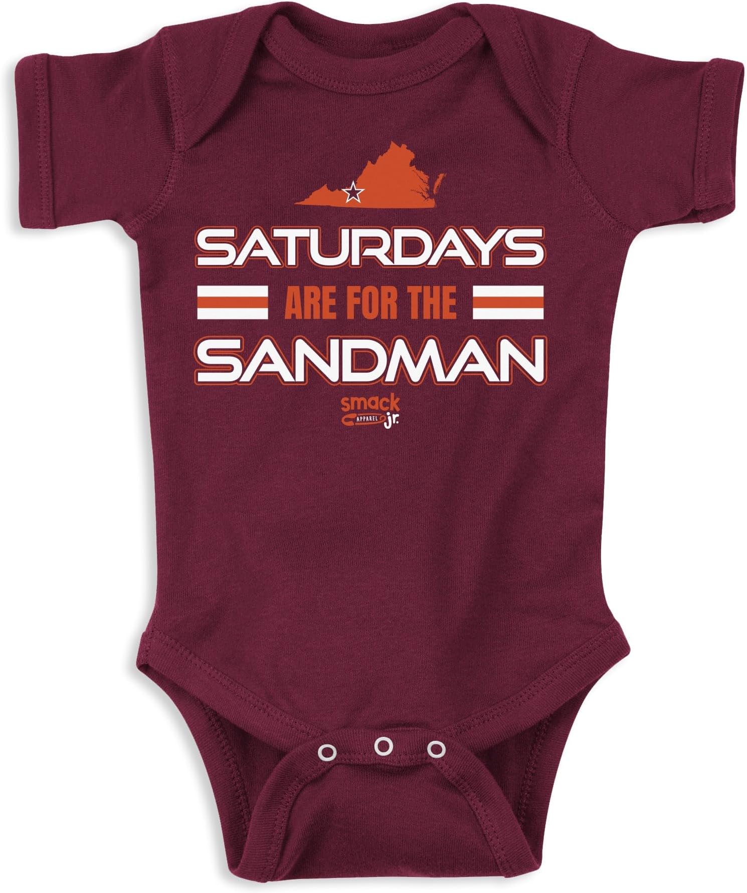 Smack Apparel Saturdays Onesie for VA Tech College Fans (NB-18M)