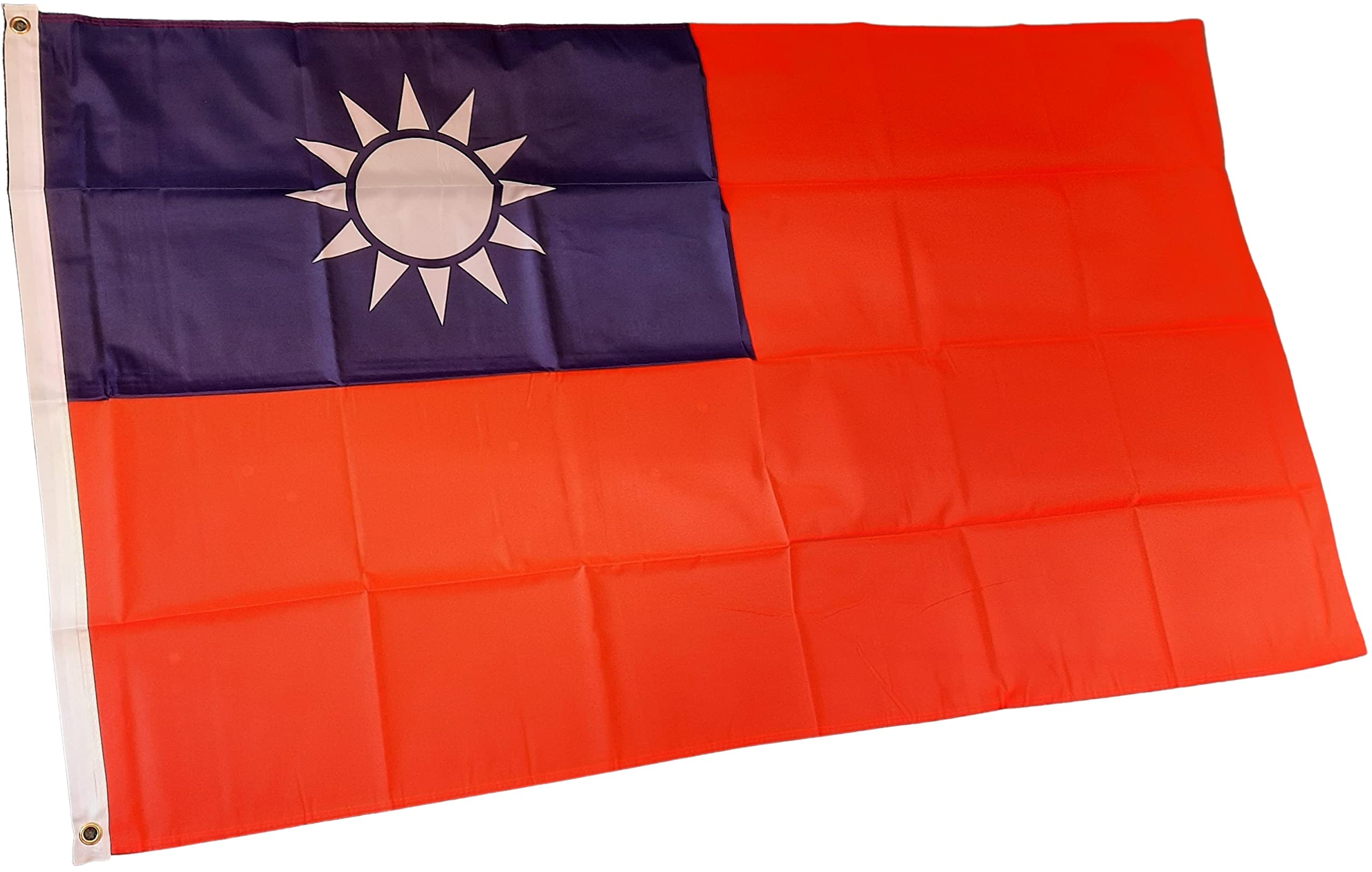 NWFlags Taiwan Flag 5ft x 3ft 75d Premium Polyester Suitable For Flagpoles, Multicolor