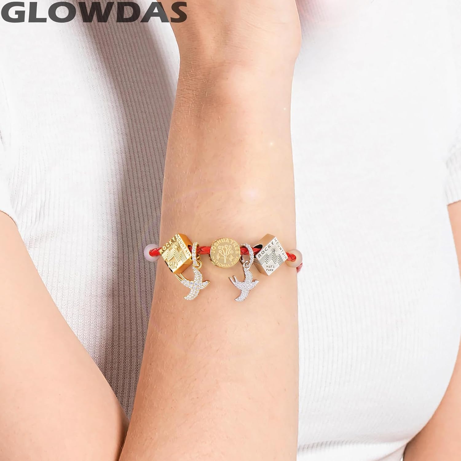 Swallow Bird Charm Pendant, for Pandora Spring Bracelet/Necklace, 925 Sterling Silver Sparkle Animal Dangle Beads, Gift for Mothers Day/Christmas - Image 7