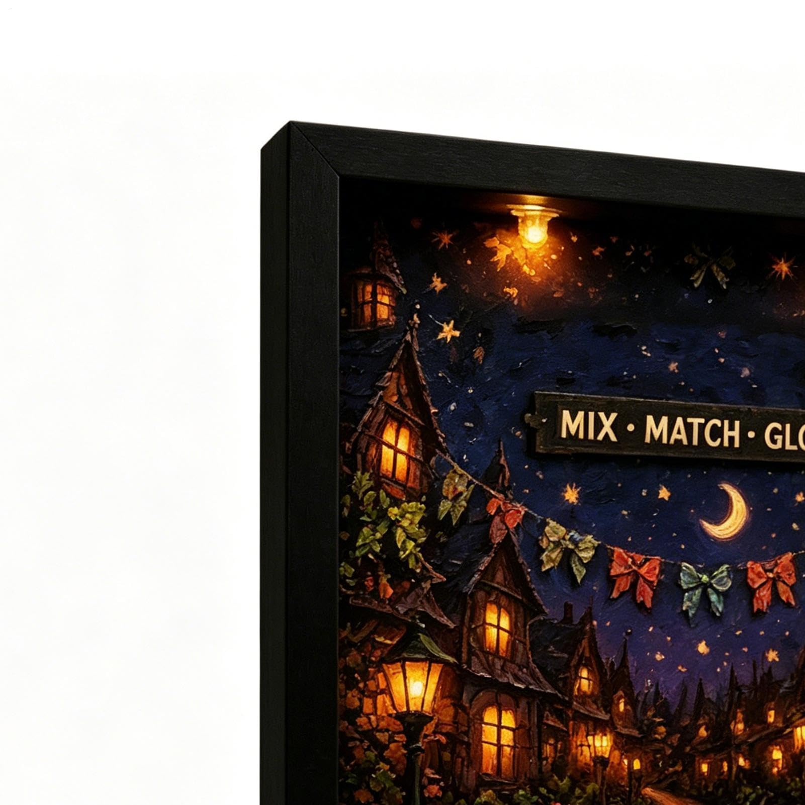 Calendario 'Avvento di Halloween 2026 24 Giorni 2026 Acrilico Con Luce | Decorazioni Per Ghirlande Festive per Feste e Celebrazioni di Halloween Finestra Porta Parete Mensola