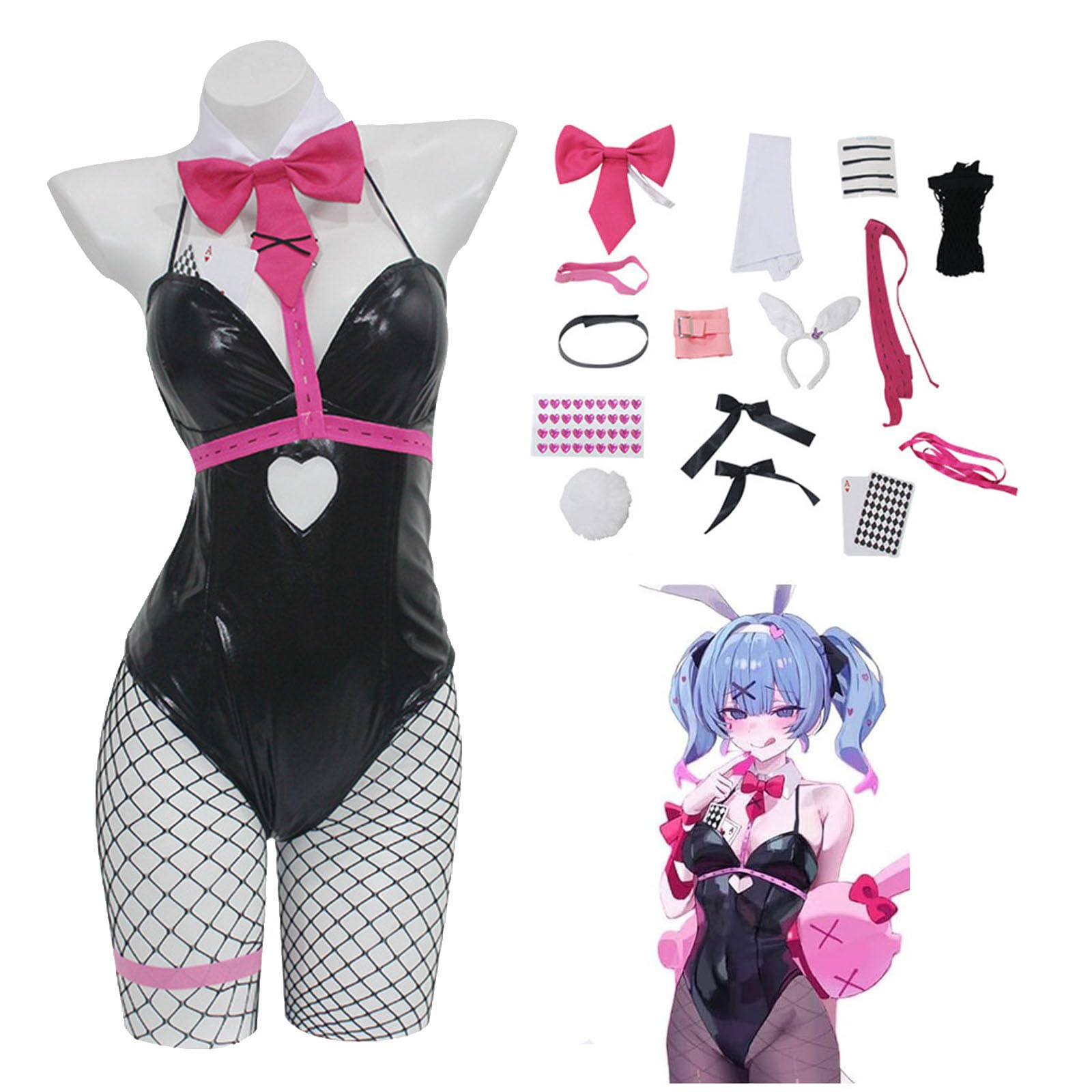 【7/25まで価格】初音ミク ラビットホール コスプレ ウィッグ付き 初音ミク ラビットホール コスプレ衣装 ウィッグ追加可 : 生活