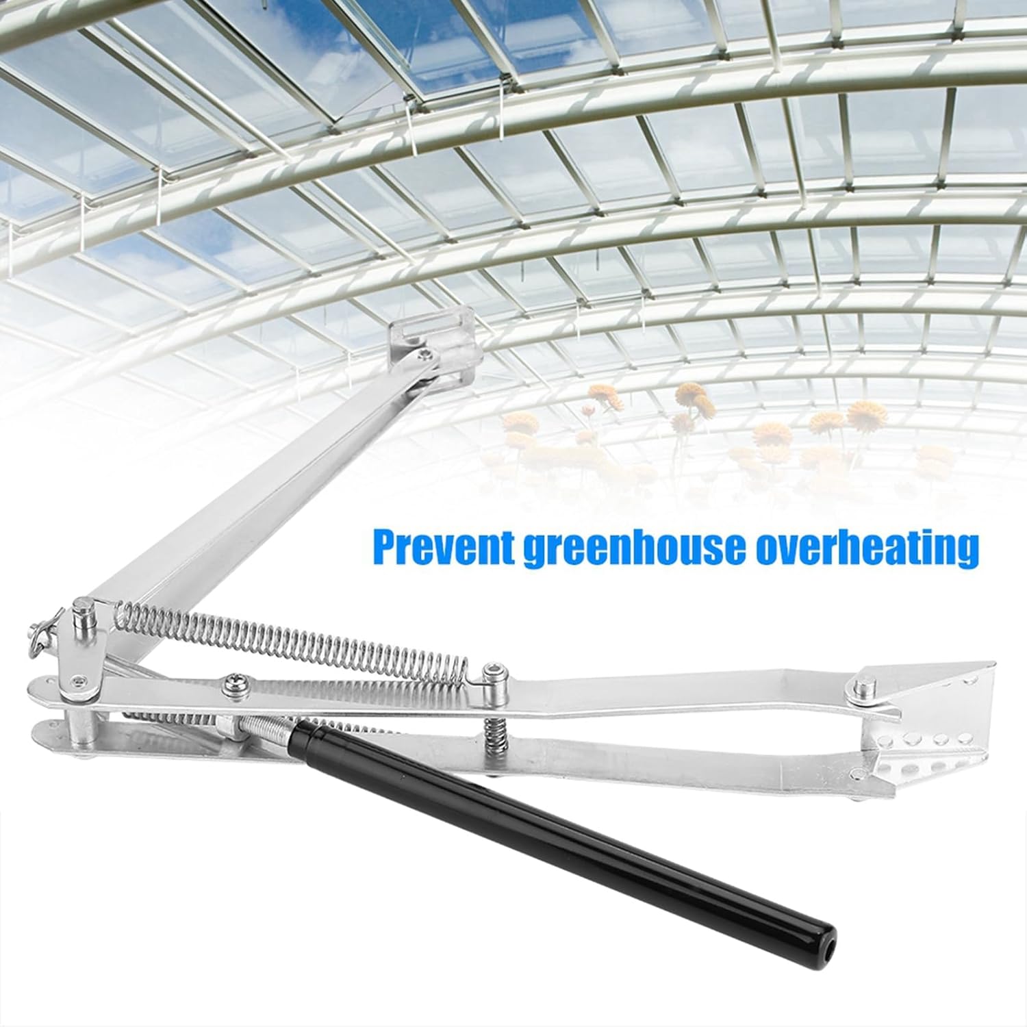 Automatic Greenhouse Window Opener Solar Powered Temperature Sensitive Ventilation for Garden Cold Frame Shed