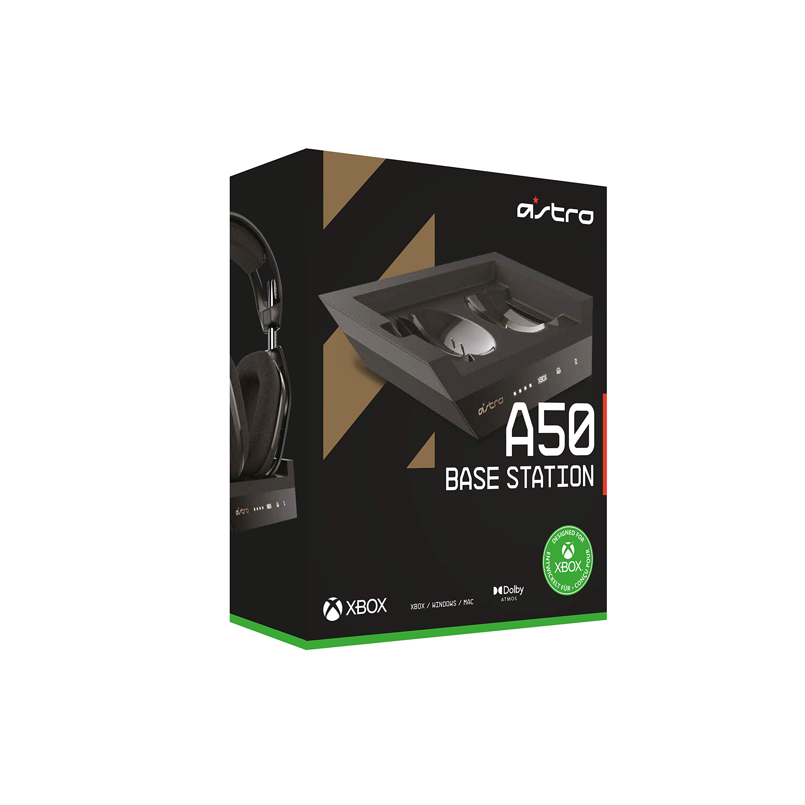 Charging Base Station for the A50 Gaming-Headset, Compatible with Xbox Series X|S, Xbox One, PC, Mac - Black/Gold