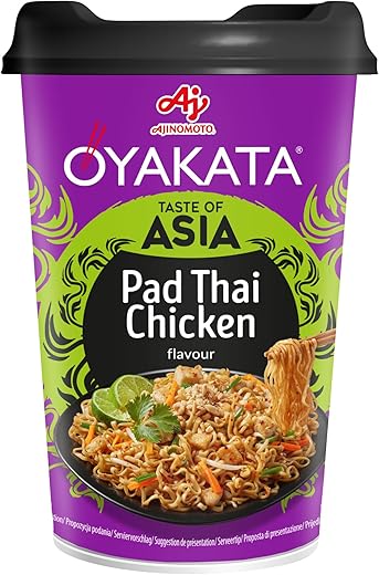Ajinomoto, Oyakata Soba Cup Noodles Pad Thai, Confezione da 93 g
