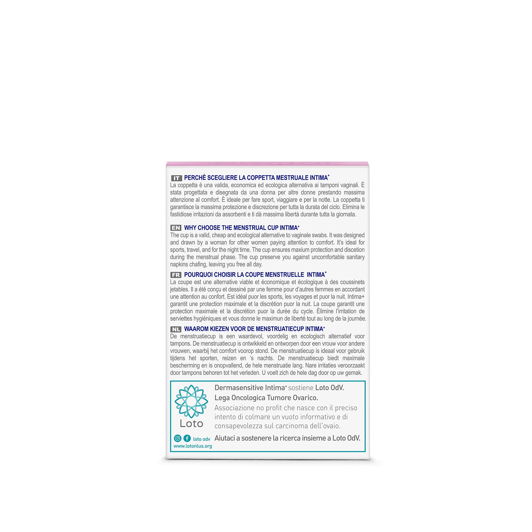 Intima+ | Coppetta Mestruale, Coppette Mestruali in Silicone Medicale al 100%, Coppa Mestruale Ecologica, Coppetta Mestruale Protettiva e Discreta, Taglia M