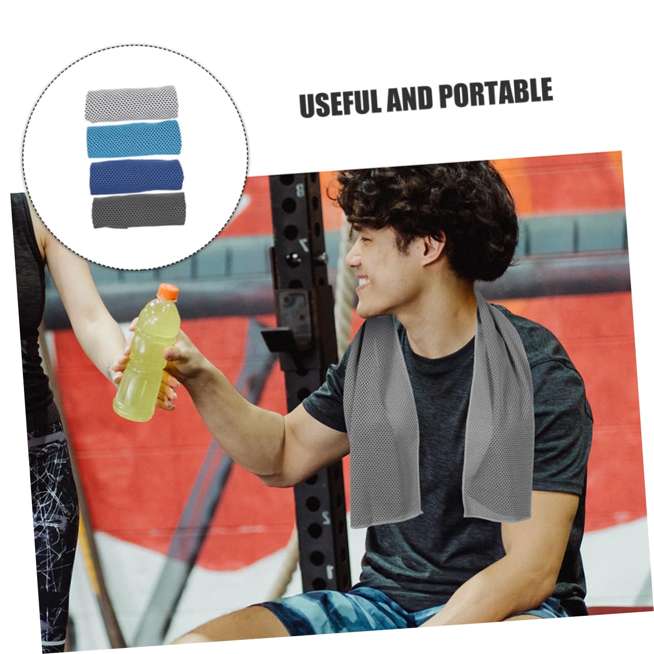 Sosoport 16stücke Kühlendes Sporthandtuch Ultraweiche Mikrofaser Für Fitness Yoga Und Outdoor-aktivitäten Schnelltrocknend Und Atmungsaktiv Und Grautönen Für