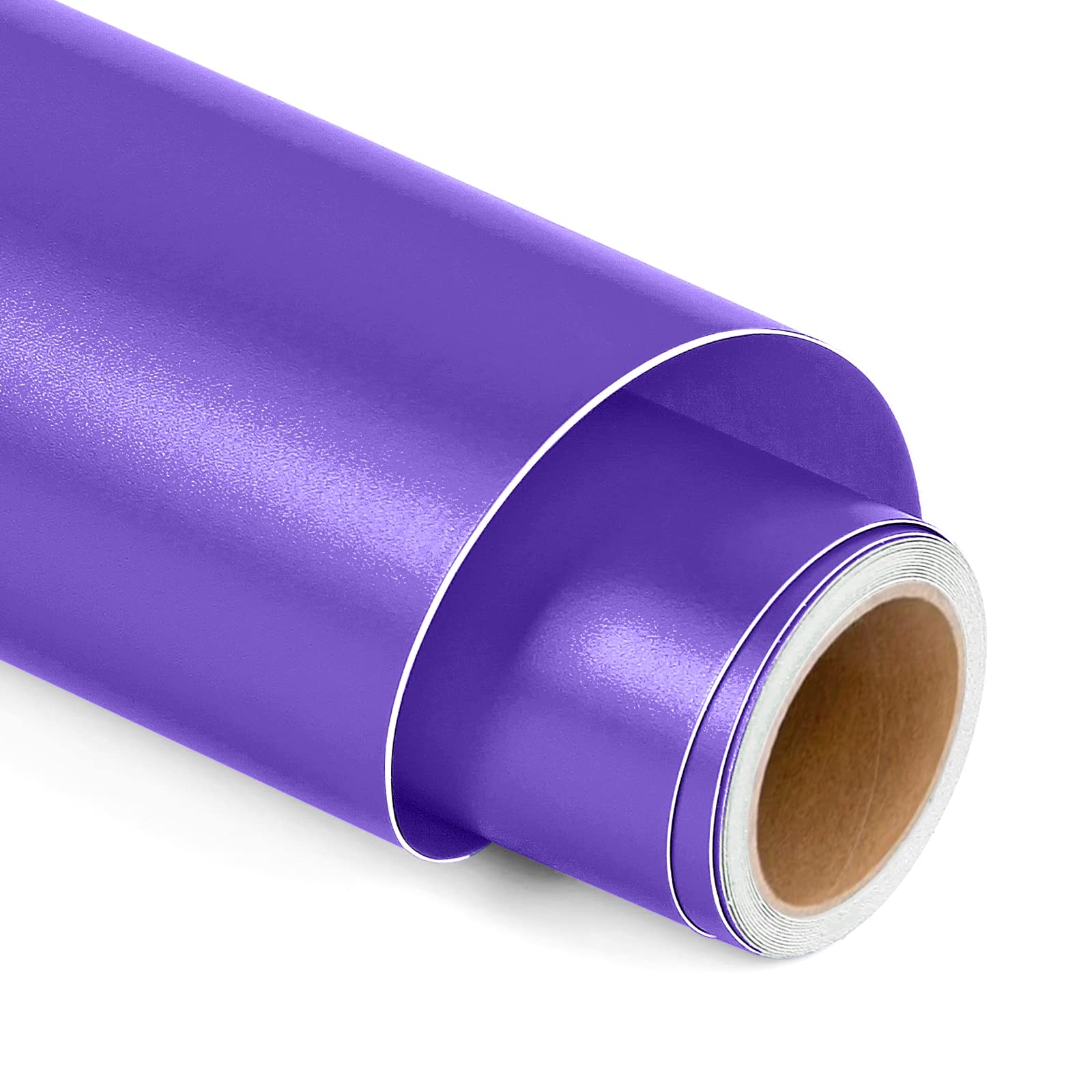 Matte Metallic Permanent Vinyl for Cricut, 12" x 5FT Purple Self Adhesive Vinyl Roll for Cricut and Silhouette Cameo, Purple Vinyl for Party Decoration, Window Stickers, Home Decor