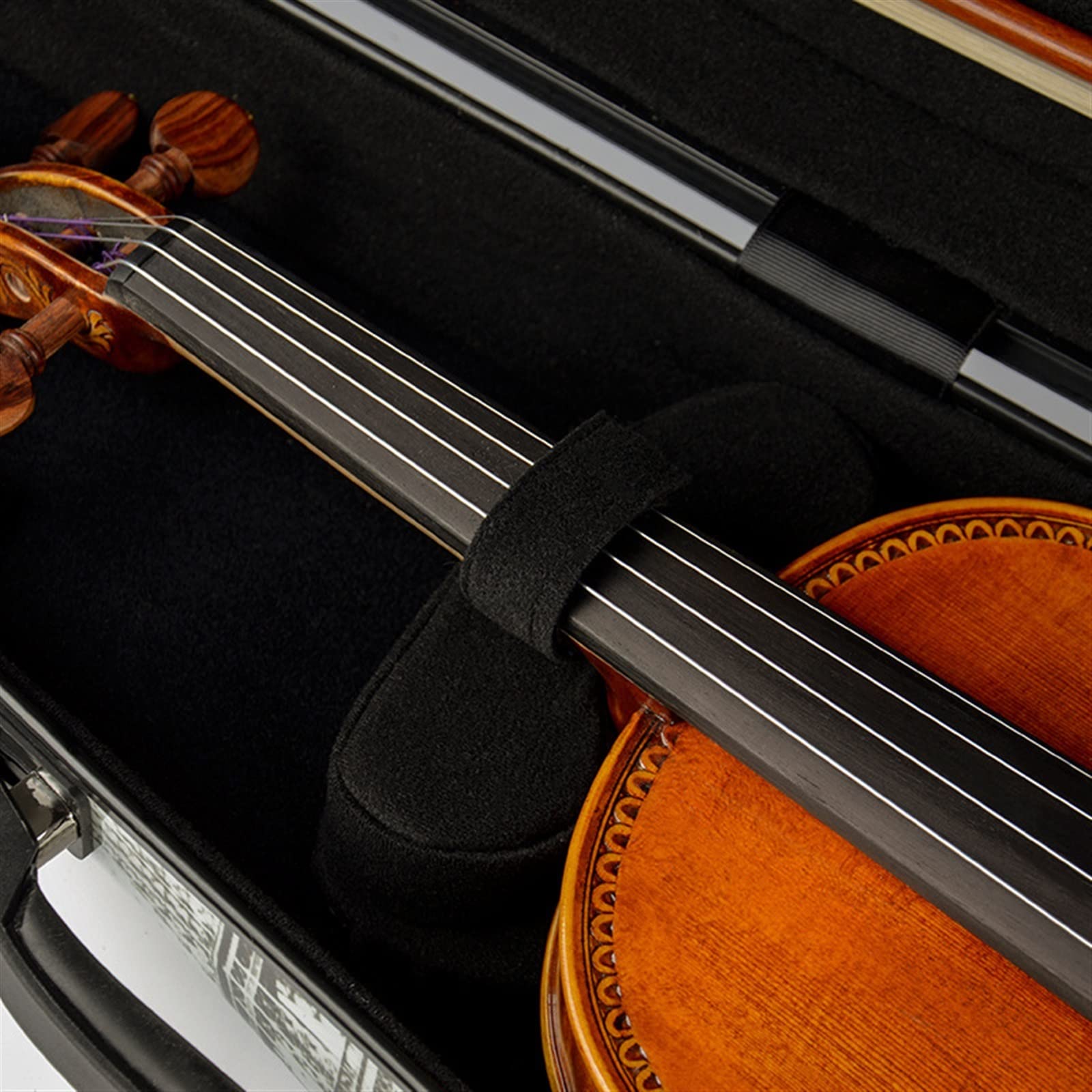 Professionale Custodia per Violino Custodia Per Violino Leggera 4/4 Custodia Rigida Professionale Per Violino In Fibra Di Carbonio Composita Con Igrometro Custodia per Violino