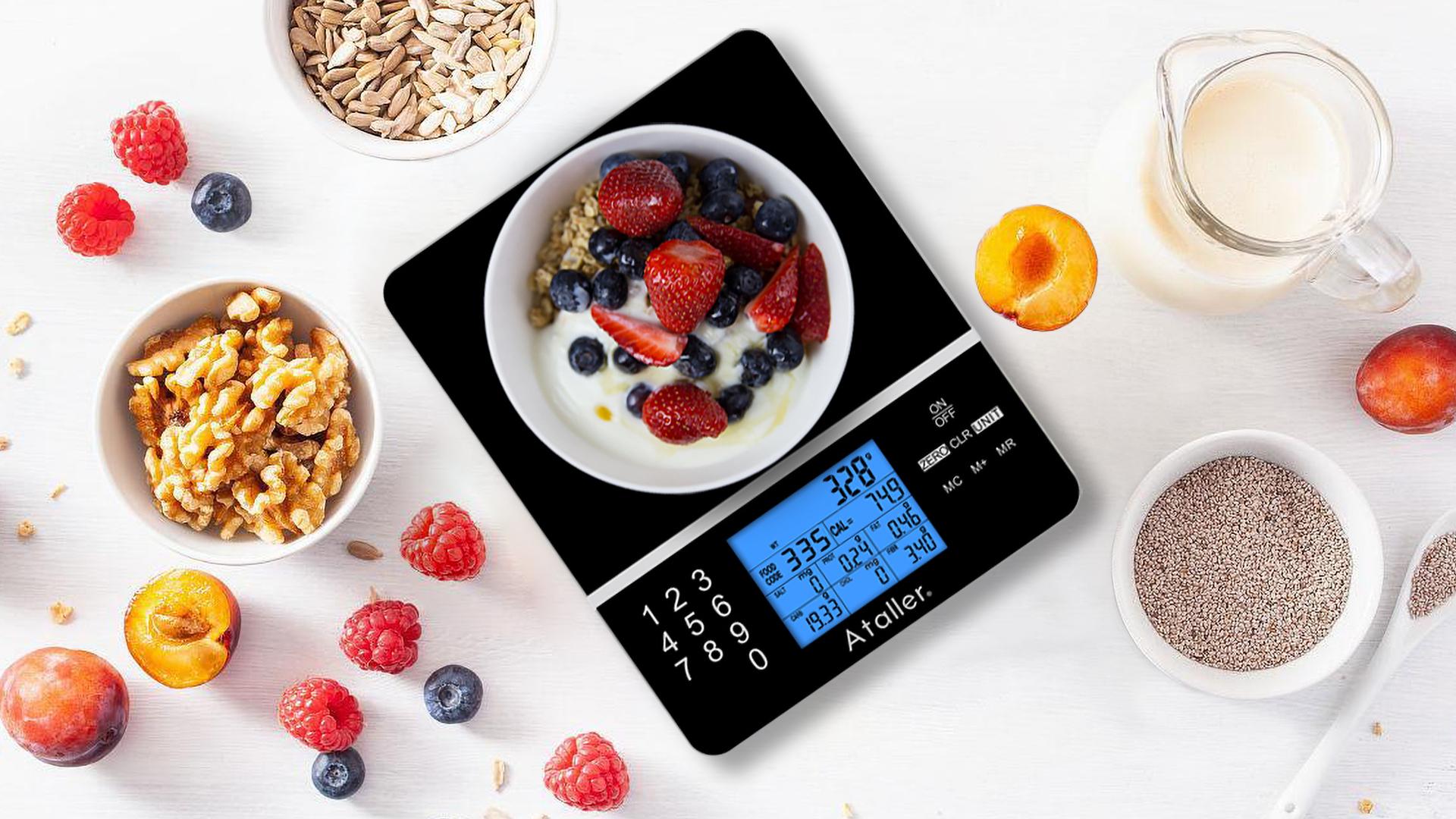 Smart Macro Scale Ataller Food Scale With Nutritional Calculator - Digital  Diet Scale For Meal Prep \u0026 Weight Loss Calorie Counter, image size:1920x1080
