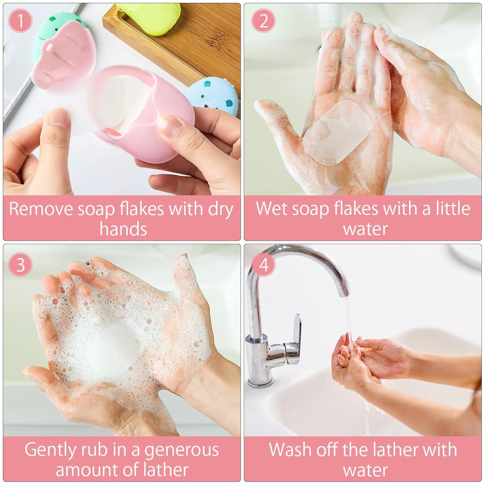 6 Scatole Di Fogli Di Sapone Profumati Da Viaggio | Mini Sapone In Carta Portatile Per Campeggio, Escursioni E Attività Outdoor | Confezione Regalo - 2