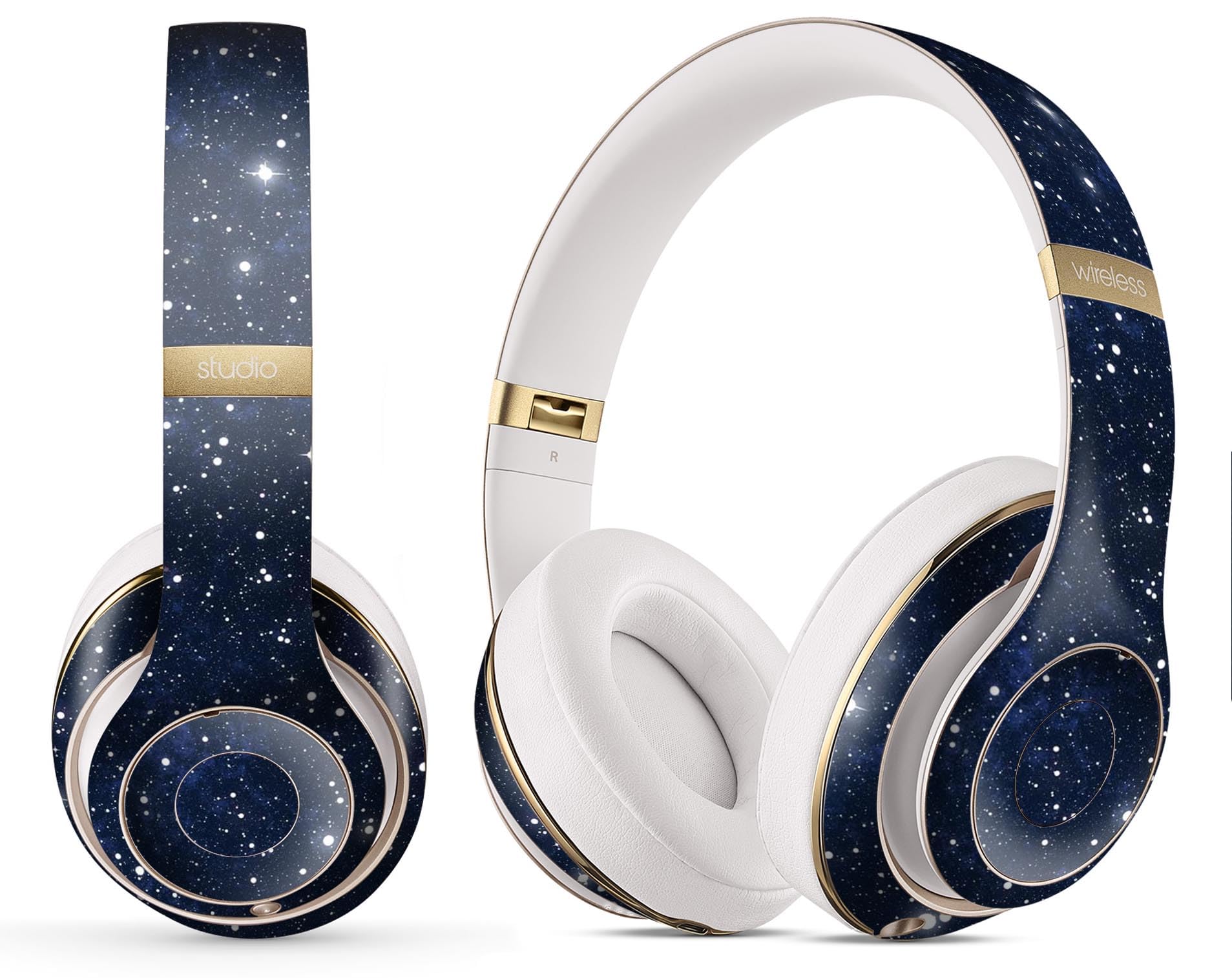DesignSkinz - Compatible with Beats Studio (1st Gen) - Skin Decal Protective Scratch Resistant Vinyl Wrap - Bright Starry Sky