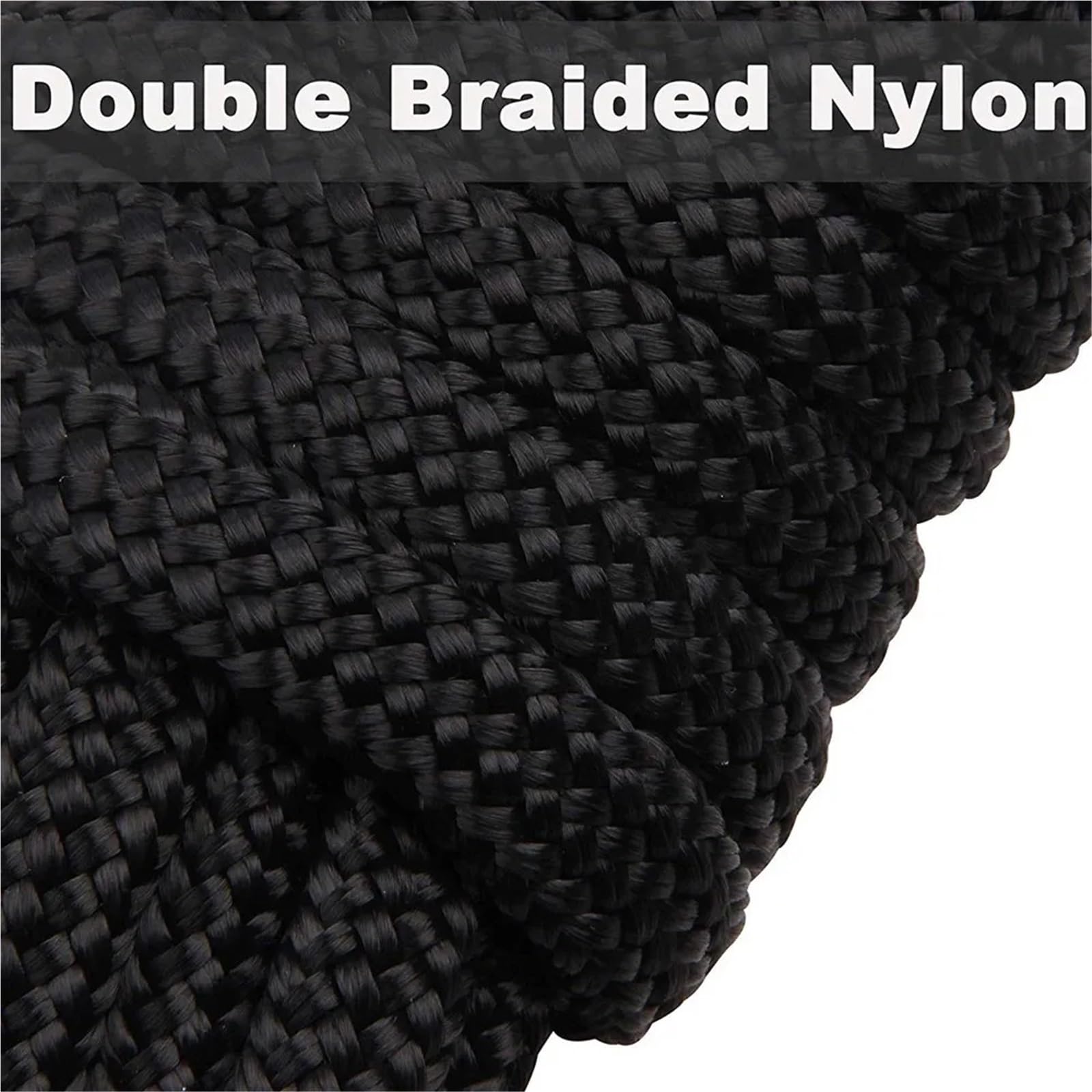 Corda di Ormeggio, 1 pz linee di attracco in nylon intrecciato doppio con occhiello da 12 pollici corda for barche ormeggio strumento for(25FT 3-8in)