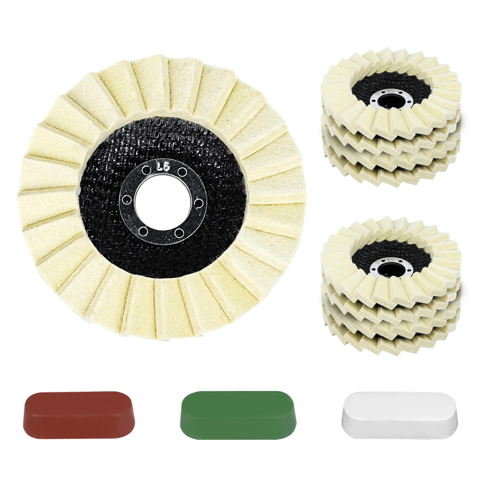 Angle Grinder Buffing Wheels - 12 Pack -1