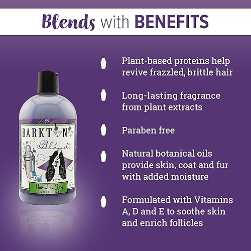 Miniatura 2 de Kenic Barktini Blends - Acondicionador para mascotas para perros y gatos, acondicionador desenredante y suavizante para el pelo del perro, fórmula