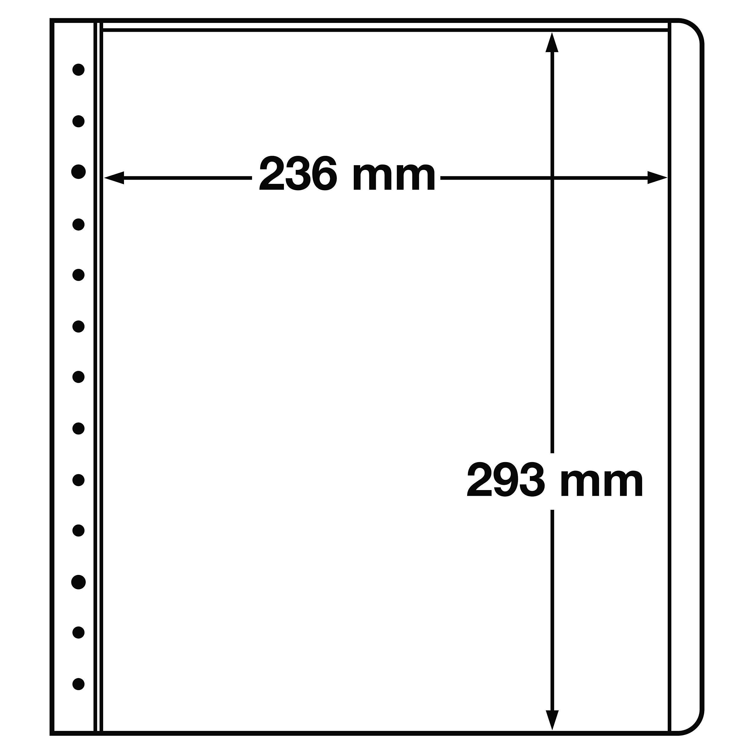 Leuchtturm 314287 Blank Sheets-LB, 1 division, 236x293mm