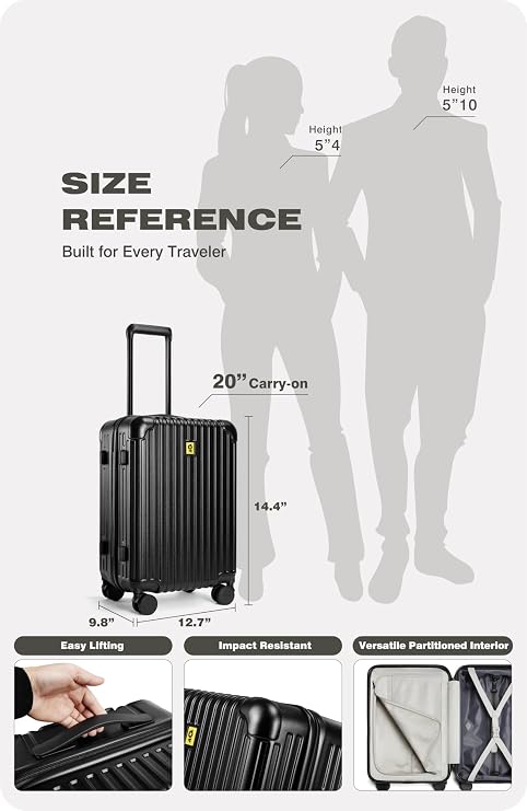 AirVault Vacuum Seal Air Compression 20-Inch Suitcase Carry-On Travel Luggage USB Port Pump TSA Lock Backpack Vacpack 20 - HyperVault, Matte Black, 60L Capacity (1 Vacuum Bag)