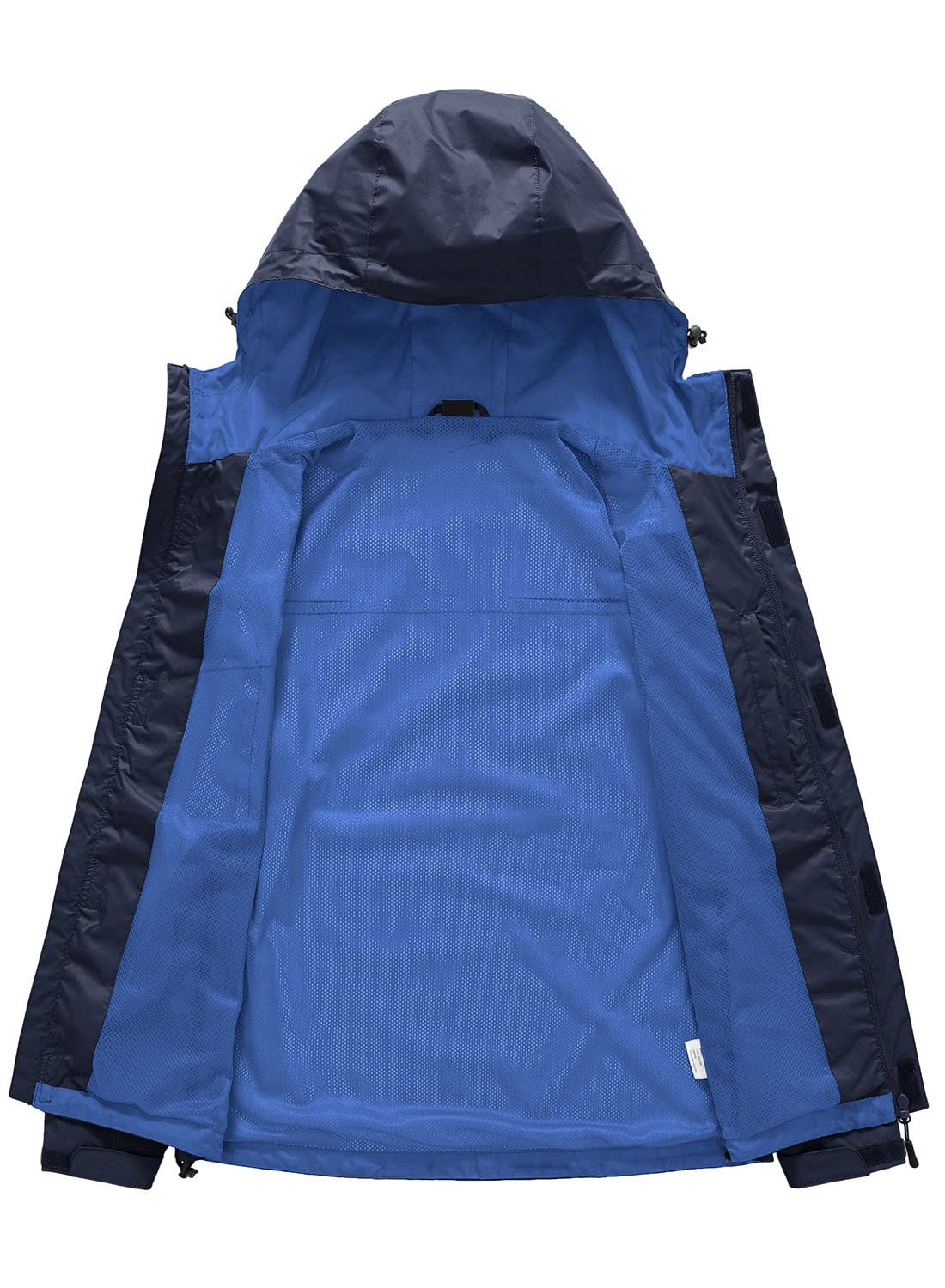 YSENTO Chubasquero para mujer, impermeable, transpirable, chaqueta ligera de entretiempo con capucha