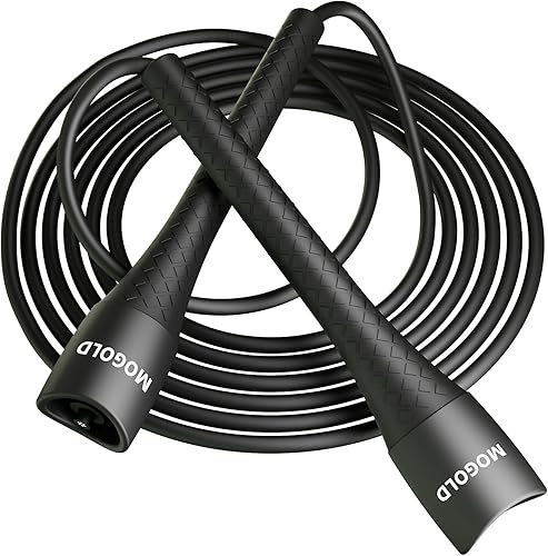 Cuerda de saltar irrompible de PVC de 0.197 in  Asas de polipropileno de grado profesional con textura de diamante, cable de PVC de 40 veces de