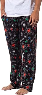 Magic: The Gathering Mens' Mana Symbols Card Game Sleep Pajama Pants