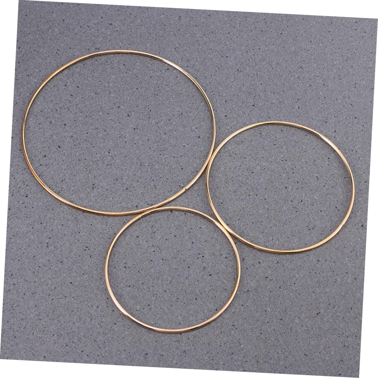 Anelli Metallici Per Fai Da Te - 10 Pezzi, Diametro 15 Cm, Argento | Per Acchiappasogni, Ghirlande, Decorazioni - Foto 2