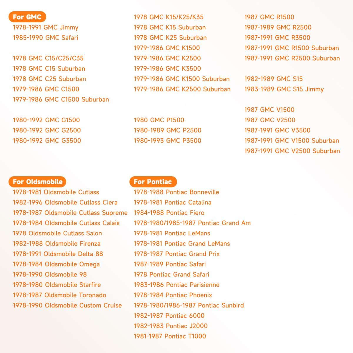 924-790 Ignition Lock Cylinder with Keys Compatible with 1978-1992 Chevy Malibu Camaro, 1978-1989 Cadillac Deville Eldorado, 1978-1996 Buick Century Regal, 1978-1992 GMC Jimmy C1500/C2500/C3500