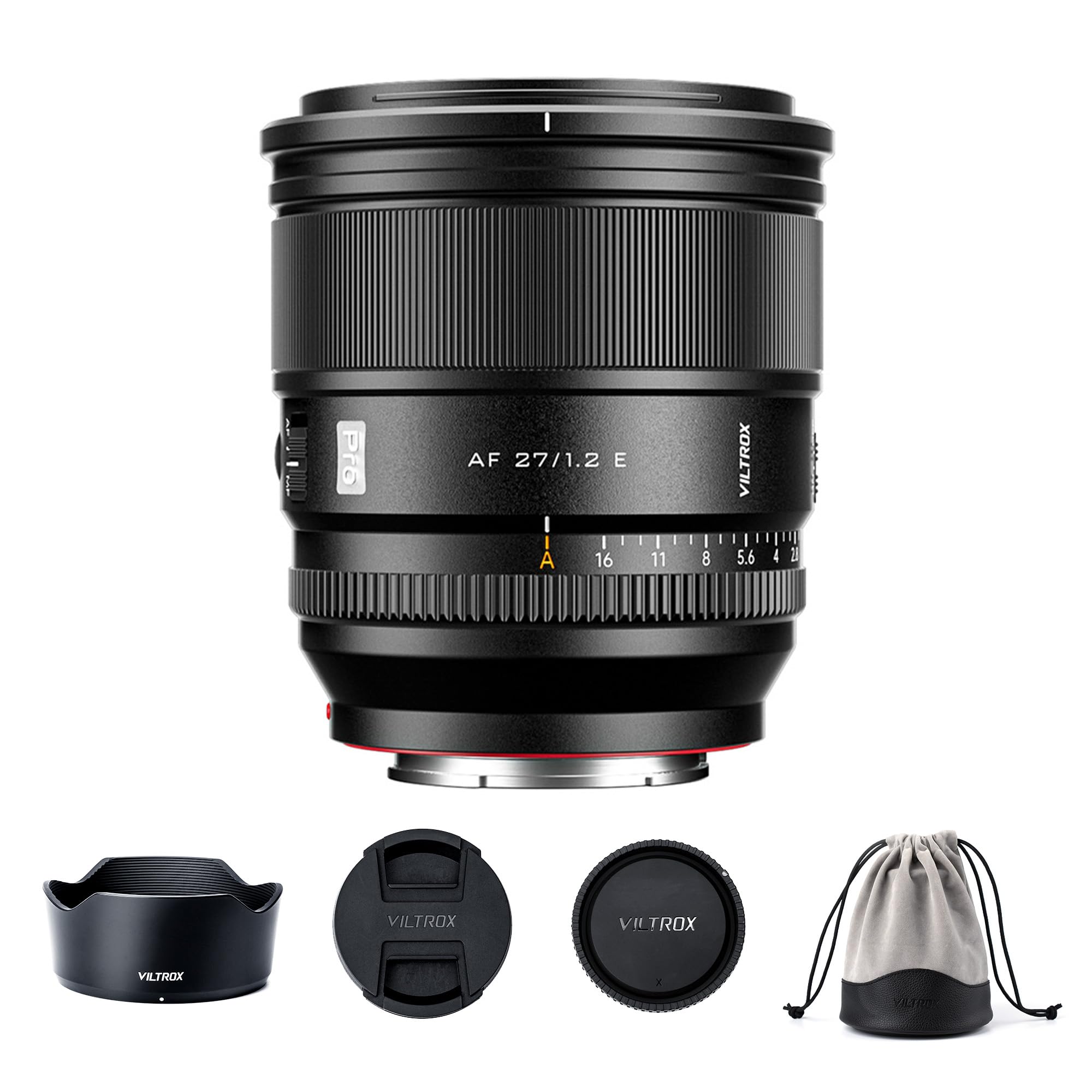 VILTROX 27mm f/1.2 F1.2 Autofocus Large Aperture Portrait APS-C Prime Lens Compatible with Sony E-Mount Cameras a7 a6700 a6600 a6500 A7II A7RII A7SII A7SIII A7III A7IV A7RV A9 A9II FX3 FX6 ZVE1