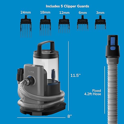 Miniatura 7 de Kit de aspiradora original FURME para aseo de mascotas - Kit de aseo para gatos y perros para un fácil cuidado de mascotas en casa, máquina