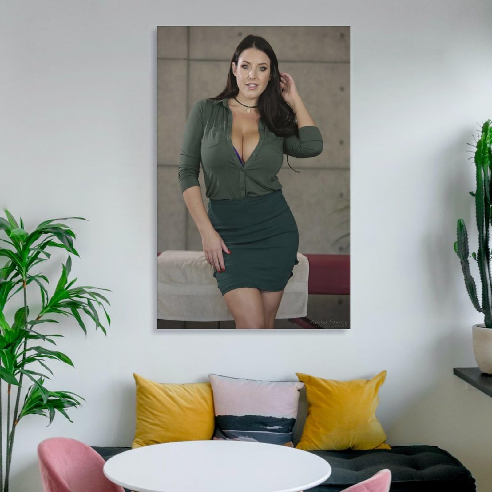 green emerald velvet dress IBBANK Angela White Sexy Actress Poster (7) Canvas Wall Art Poster  Decorative Bedroom Modern Home Print Picture Artworks Posters  20x30inch(50x75cm) : Amazon.ca: Home