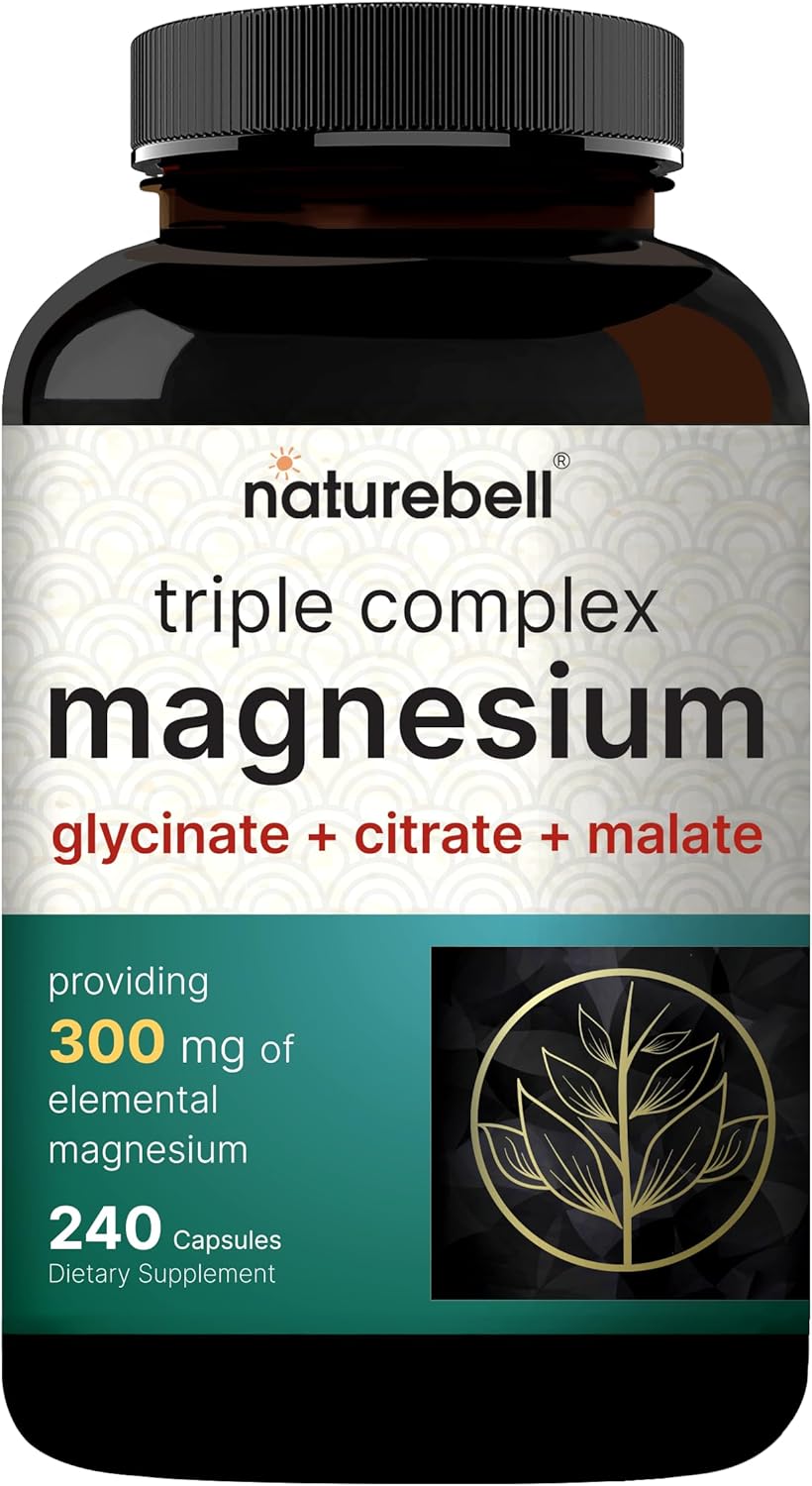 Magnesium Complex 1,000mg, 240 Capsules | Triple Magnesium Complex with Glycinate, Citrate, & Malate | Chelated & Purified for Better Absorption | Filler Free, Non-GMO - Image 7