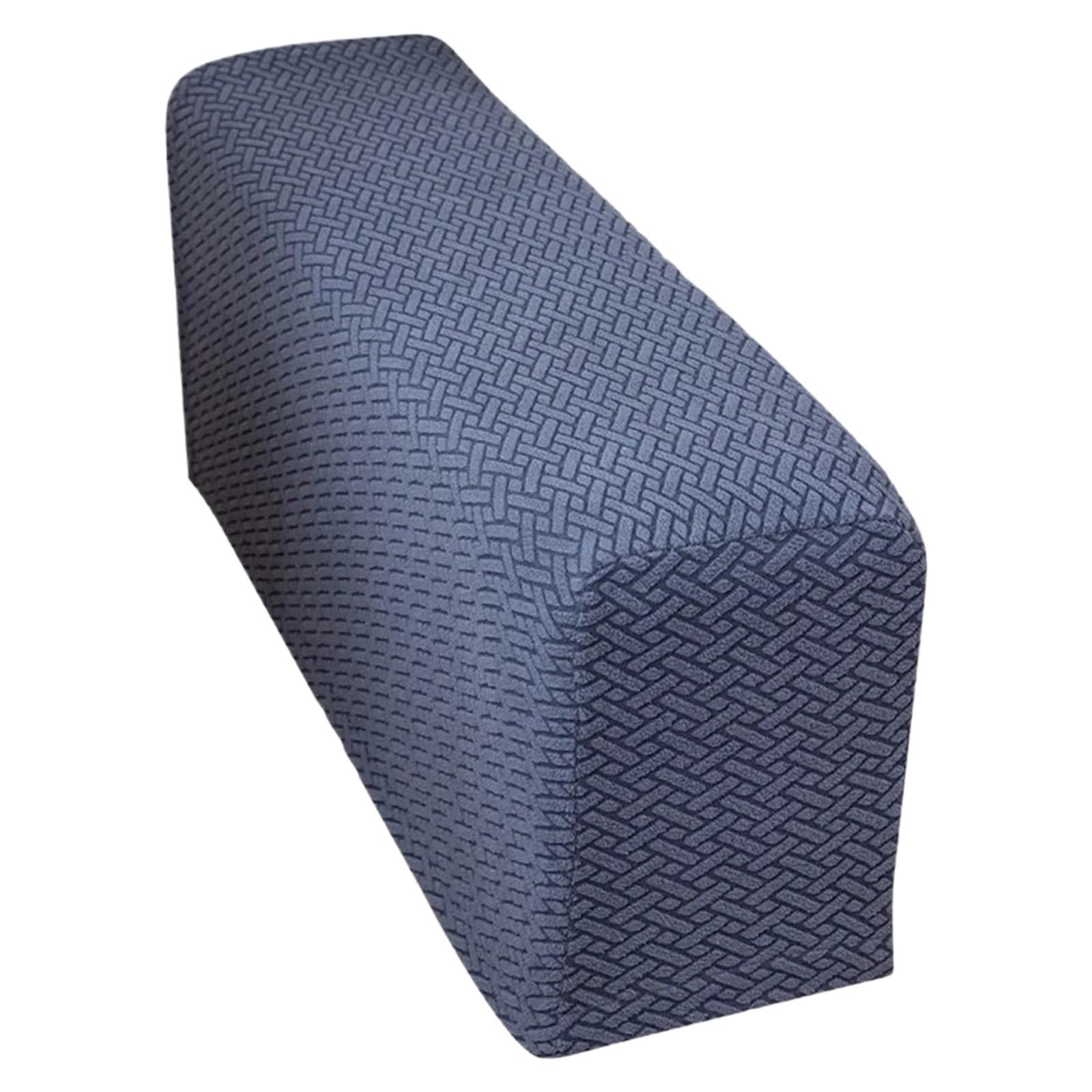Zovloer Arm Chair Covers 6pcs Sofa Arm Covers Elastic Armrest For Chairs And Washable Armchair Slipcovers Checkered Pattern Armrests Chair For Recliner Armchairs Sofas Couch(Deep blue)