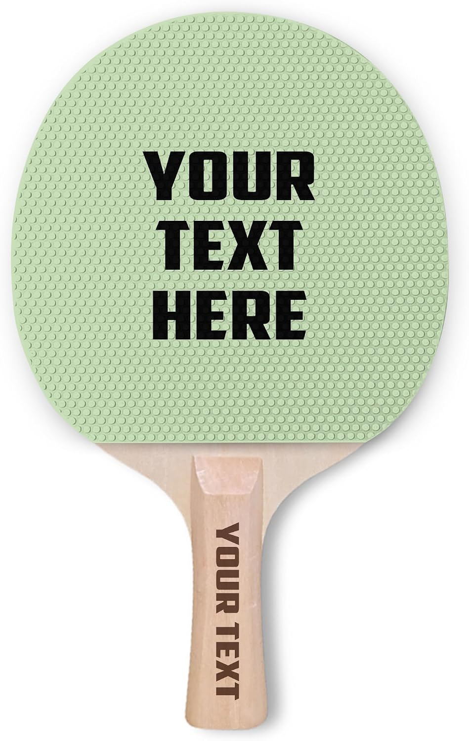 Custom Ping Pong Paddle – Choose from 15+ Rubber Colors – Add Text on One or Both Sides, Optional Handle Engraving – Perfect Personalized Gift for Table Tennis Lovers