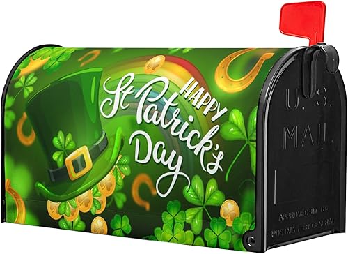 Miniatura 10 de Funda magnética para buzón de Navidad, tamaño estándar de 18 x 21 pulgadas, diseño de copos de nieve de invierno, decoración de Navidad, fundas