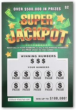 30 Pack Fake Scratch Off Lottery Tickets, Gag Prank Winning Lotto Ticket Cards (3 Designs)
