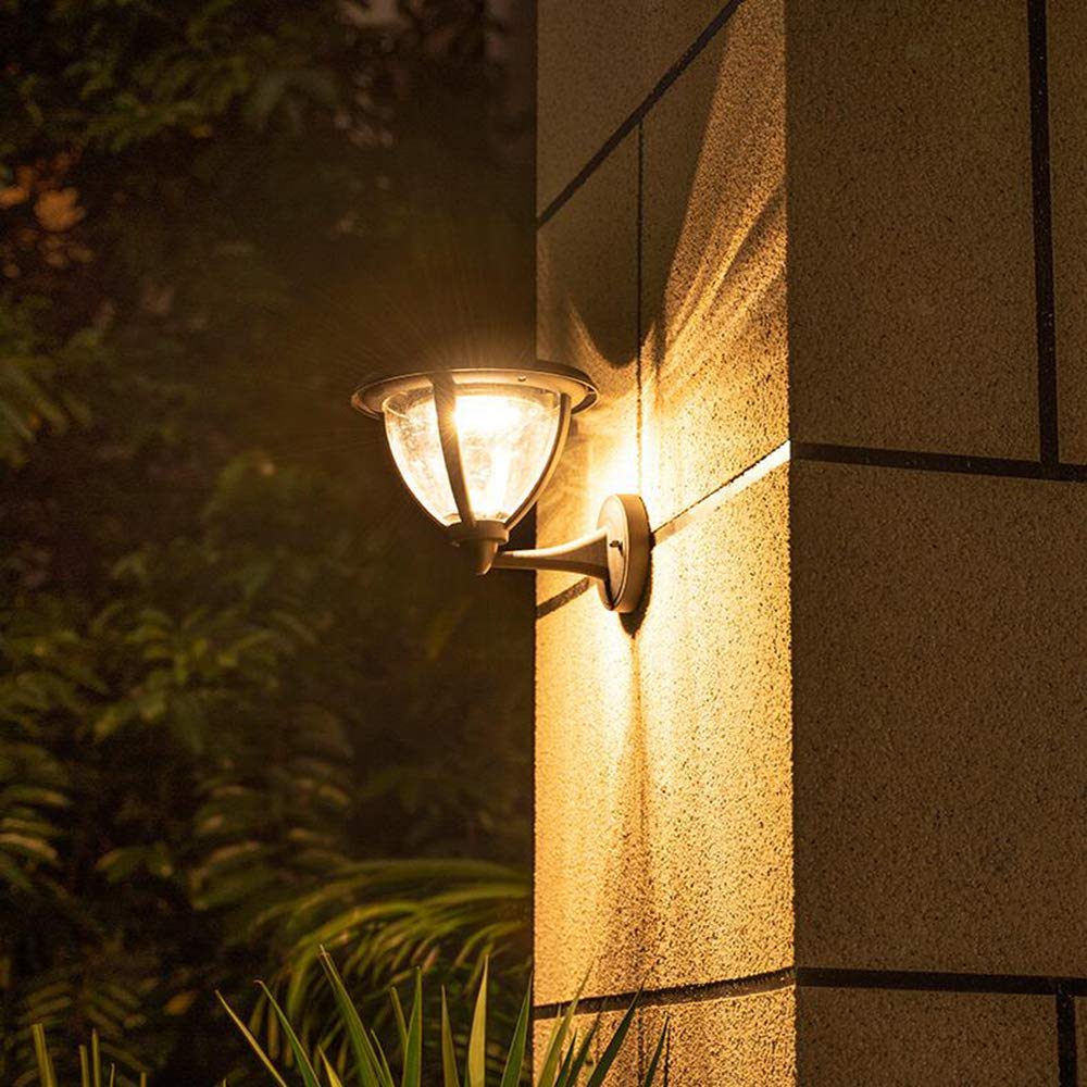 Zewnętrzna Lampa Ścienna, Nowoczesna Solarna Lampa Ścienna Led, Zewnętrzna Lampa Uchwytowa, Wodoodporna, Antykorozyjna, Ip55, Oświetlenie Dziedzińca, Balkonu, Zewnętrznego Oświetlenia Alejek, Ogrodu,