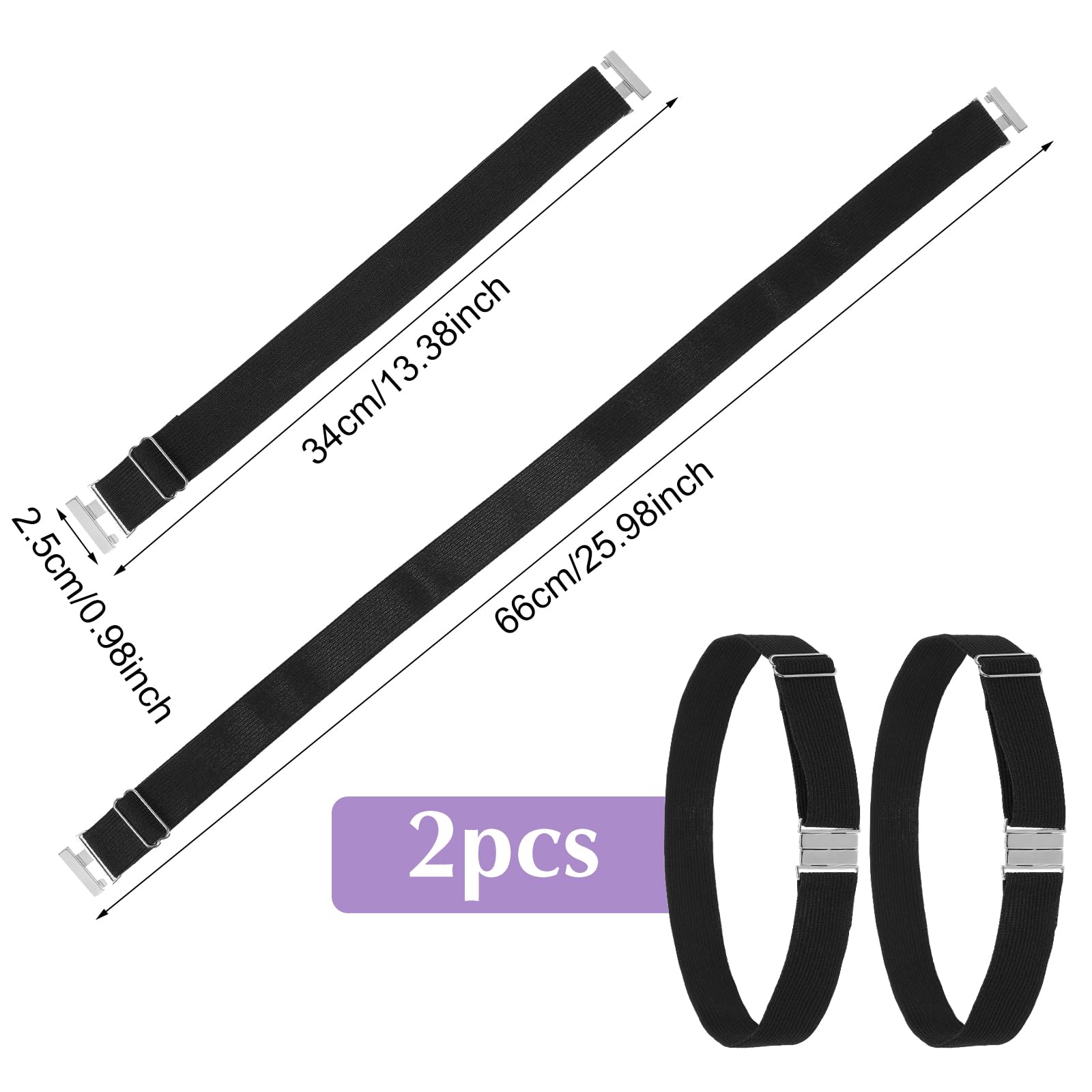 LIQWEI2Pcs Garter Belt, Women's Thigh Garter Belt, Plus Size Garters Belts Adjustable Black Garterd, Thighs Strap Garters Belts, Thigh Bands for Leg Jewelry Elastic Belting and Stockings Set