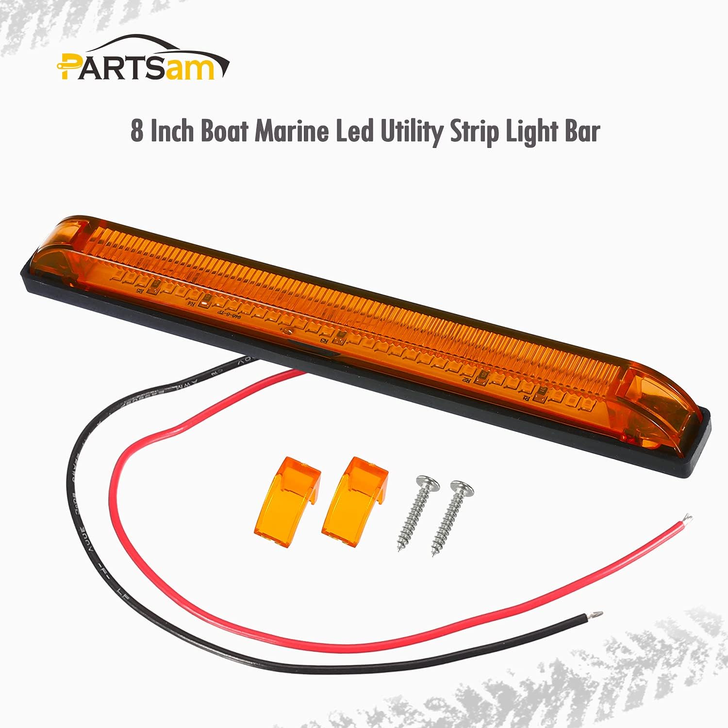 Electrical & Lighting Boat Parts Parts & Accessories 10x 8" Amber LED
