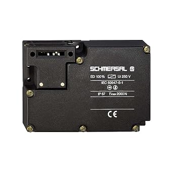 SCHMERSAL AZM 161CC-12/12RKA-024 2 N.O. Contacts / 4 N.C. Contacts, 24 V AC/DC, 30 N Latching Force, AZM Series, CAGE Clamps, Model 161, Power to Lock, Safety Interlock Switch