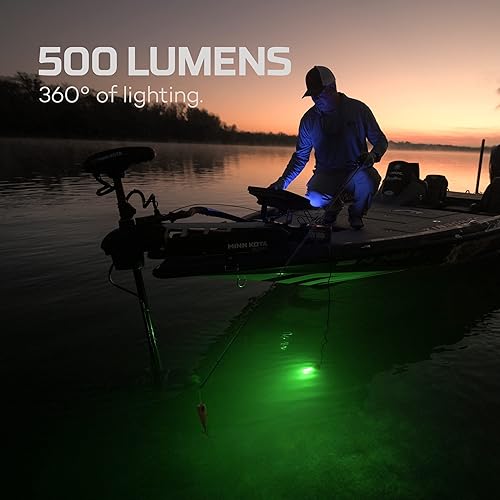 Miniatura 21 de NEBO Submerser LED Luz de pesca subacuática y luz de muelle; IPX8 impermeable; Luz de pesca nocturna para Crappie