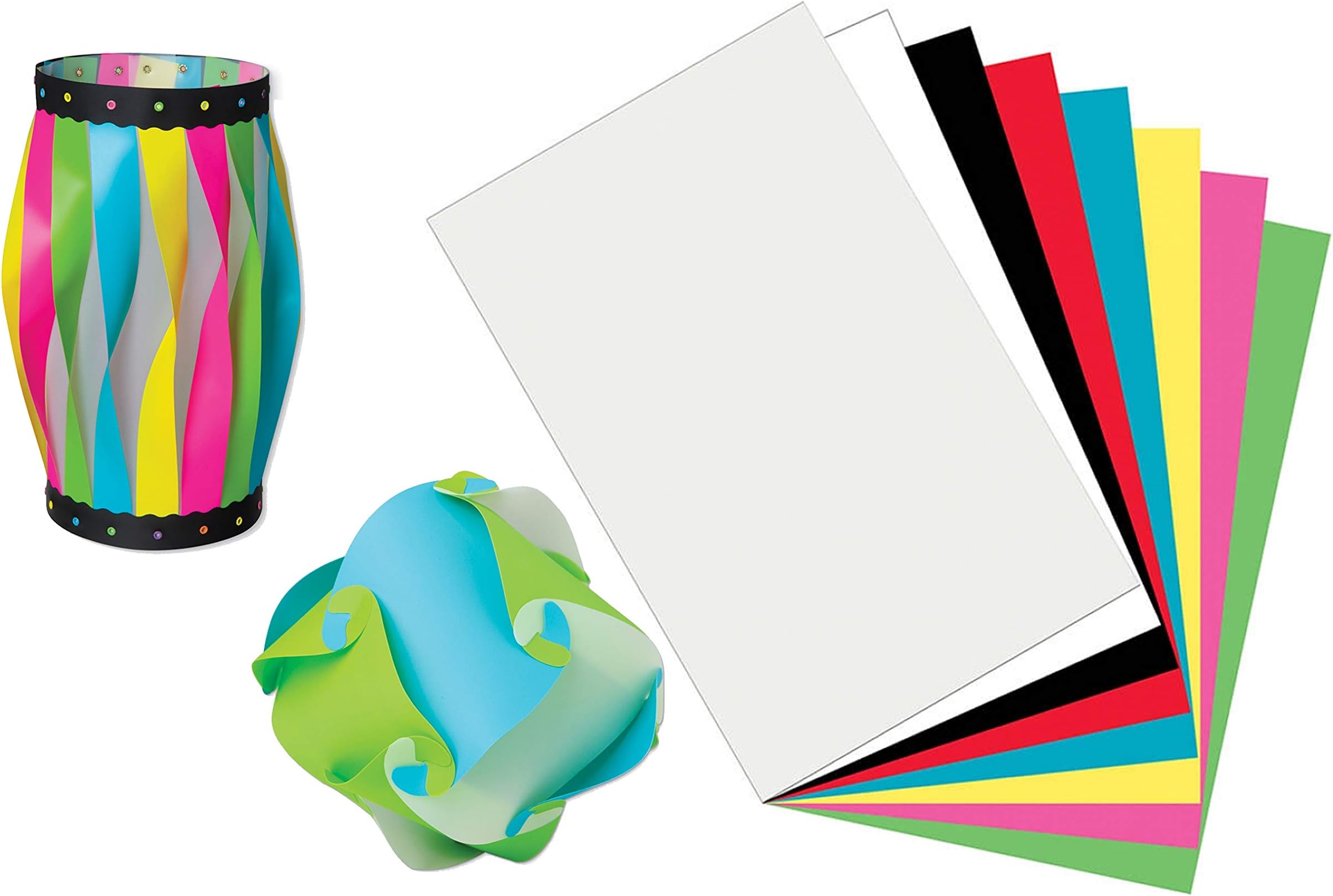 Plastic Art Sheets, Polyethylene Craft Sheets, 8-Pack - Durable, Flexible and Versatile 3-D Art, Great for Drawing, Painting, Marbling, Collages and Monoprints - 11 x 17” - Assorted Colors