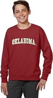 NCAA Youth Boys Crewneck Sweatshirt with Tackle Twill Letters-Team Colors (YS YM YL YXL)