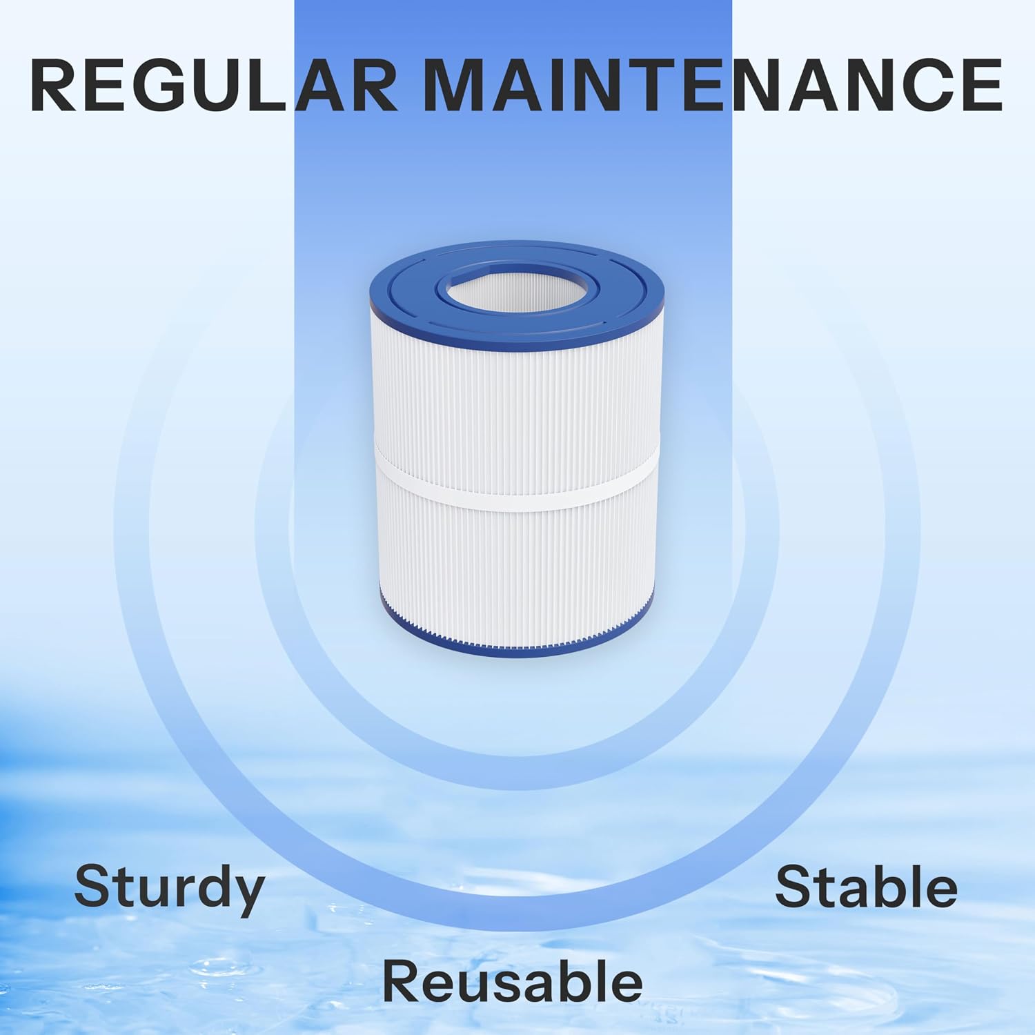 35 Sq. Ft. Pool Filter Cartridge Compatible with UHD-SR35, TX 35, 35TXR, PSR35, 1 Pack
