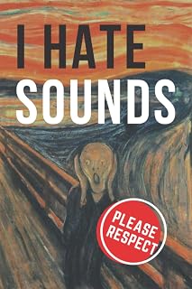 Misophonia notebook-I hate sounds!-: A 6x9 inch notebook for people who hate sounds to write their notes peacefully