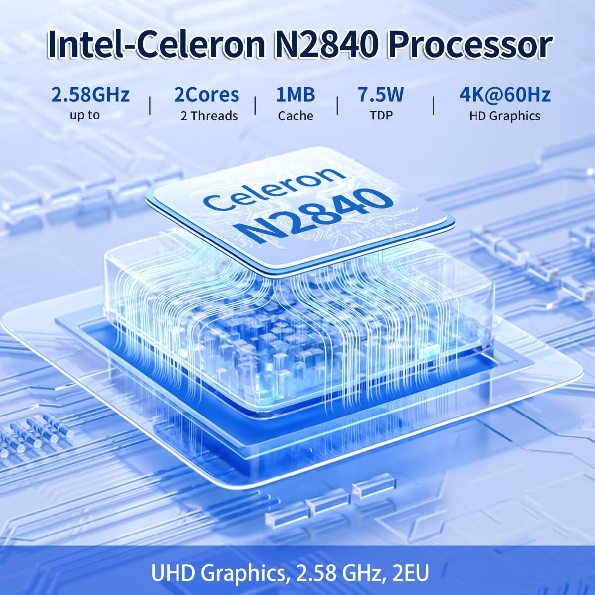 Lüfterloser Mini PC Industrie Celeron N2840, 2 x RS232 serielle Schnittstellen, 2 x 1000M Gigabit-LAN, Micro Computer, 8 GB RAM, 512 GB SSD, VGA+HD, WiFi/BT, SIM Slot