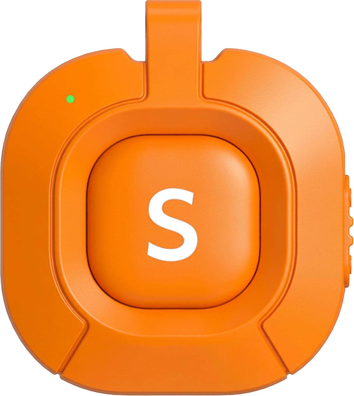 חֲזִית view of the remote control with the 'S' button