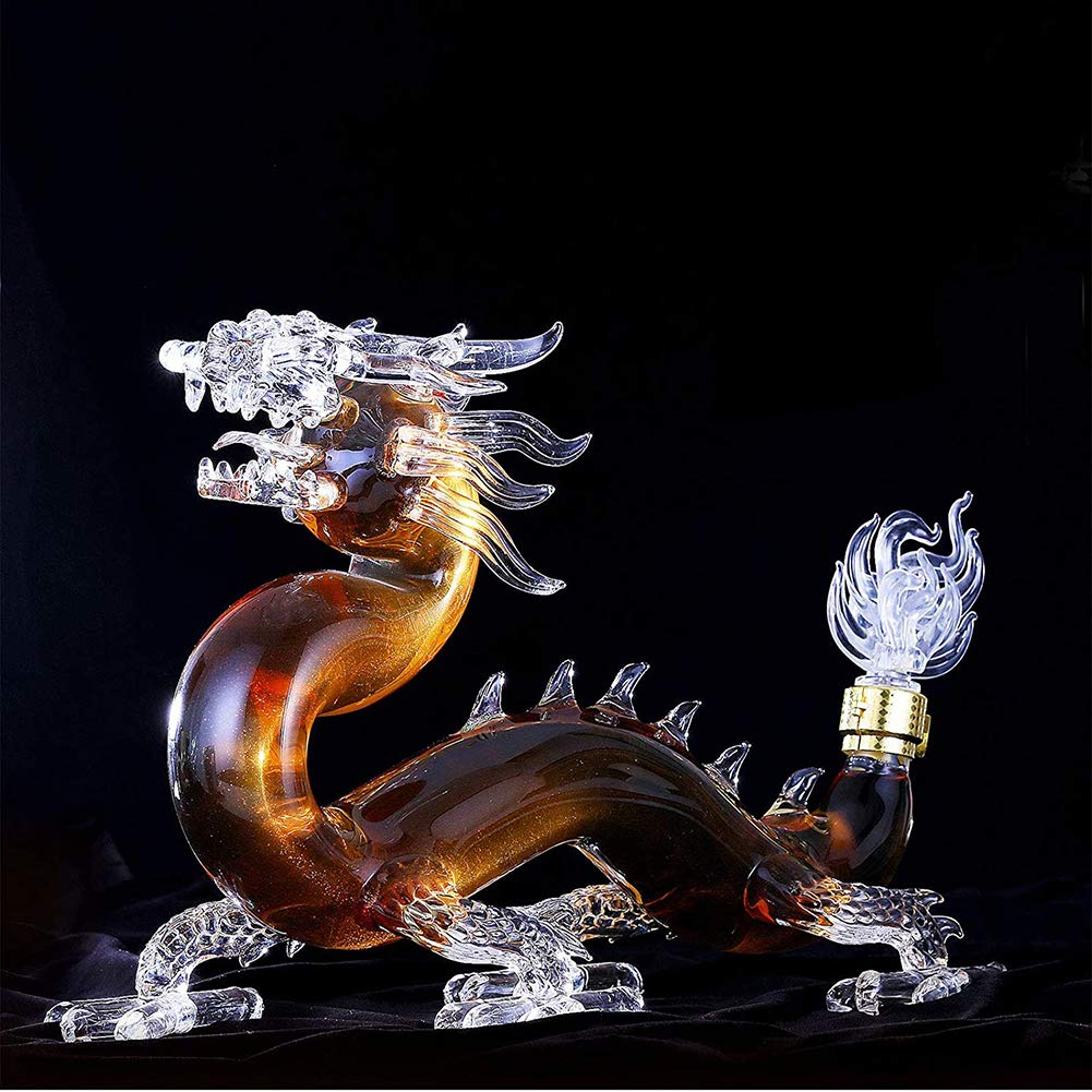 Decantador, Jarra del Whisky de Las decantadores Vino Licor la Forma dragón, Botella Zodiaco 1000ML