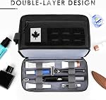 ETRONIK Tactical Toiletry Bag for Men, Double-Layer Travel Toiletry Bag with Wet Pocket for Travel Size Toiletries, Water-Resistant Shaving Dopp Kit with EDC Molle, Hanging Bathroom Makeup Bag, Black