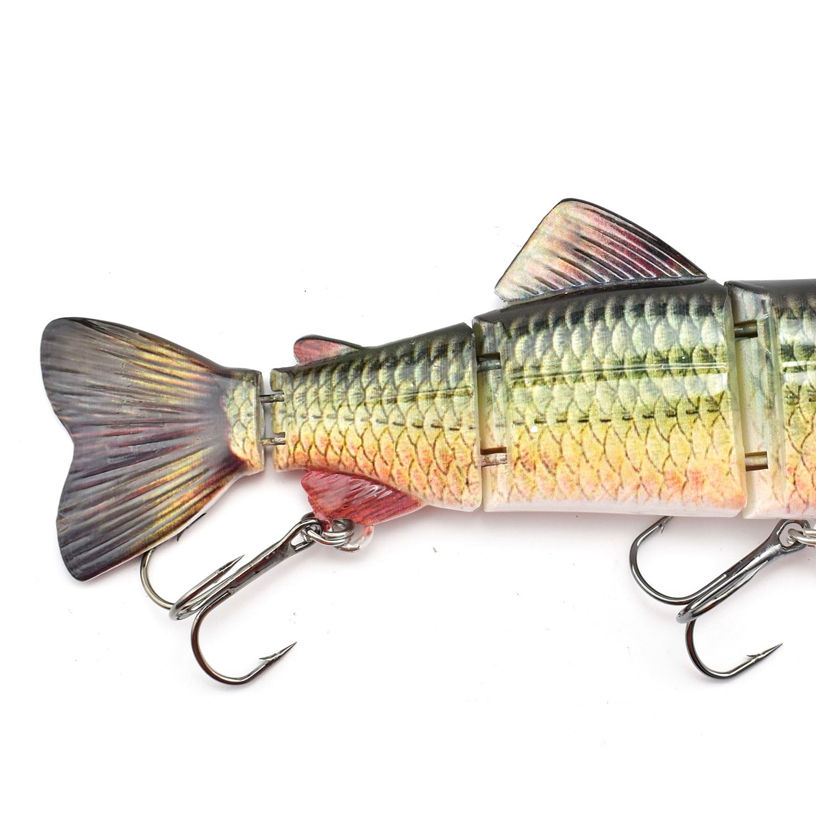 Set 3 Swimbait Multi-articolati Voyagers - Affondamento Lento Per Persico, Trota, Luccio - 20-22g
