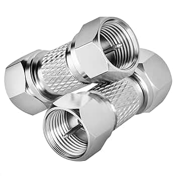 Amazon | オス-オス 同軸コネクタ 2パック 75ohm Fタイプ RG6